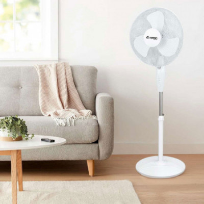 Ventilador de Pie con Mando 16" 40cm 40W 3 Velocidades Neos Comfort Blanco Thinia Home Ventiladores de Pie 7