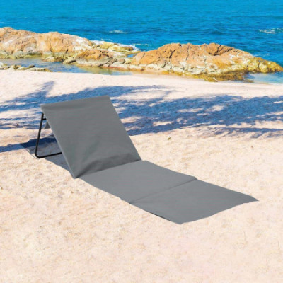 Esterilla Plegable de Playa Acolchada con Respaldo 149.5x50.5x42cm 7house Mobiliario de Camping 8