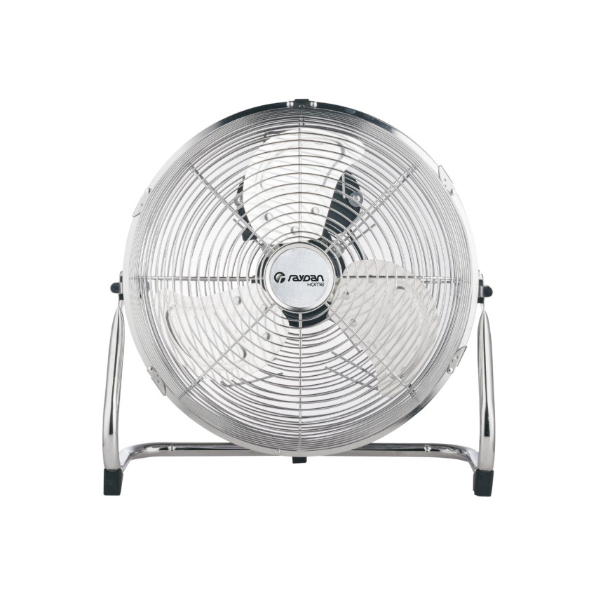 Ventilador de Suelo 12" 32cm 50W 3 Velocidades Circulador Plateado Raydan Home Ventiladores de Suelo 1
