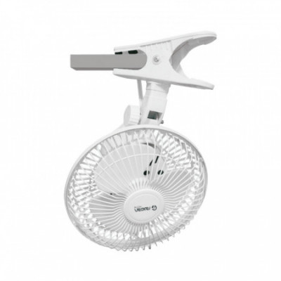 Ventilador de Mesa con Clip 8" 20cm 15W 3 Velocidades Clamp Blanco Raydan Home Ventiladores de Sobremesa 2