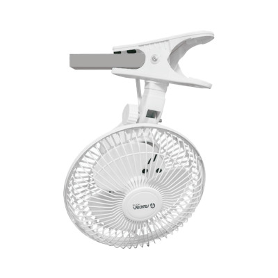 Ventilador de Mesa con Clip 8" 20cm 15W 3 Velocidades Clamp Blanco Raydan Home Ventiladores de Sobremesa 2