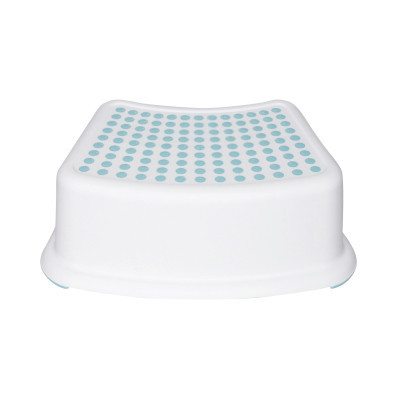 Pack de 2 Escalones Infantiles de 1 Peldaño 35x25x13cm TinySteps Blanco/Azul 7house Escaleras 3