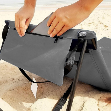 Esterilla Plegable de Playa Acolchada con Respaldo 149.5x50.5x42cm O91 Mobiliario de Camping 7 Esterilla Plegable de Playa Acolchada con Respaldo 149.5x50.5x42cm O91 Mobiliario de Camping 7