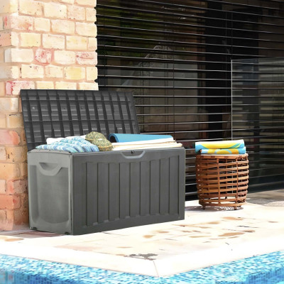Coffre d'extérieur en résine de 340 litres, 118 x 53 x 57 cm Thinia Home