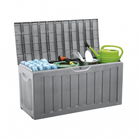 Caixa de arrumação de resina de 340 litros para exterior 118x53x57cm Thinia Home