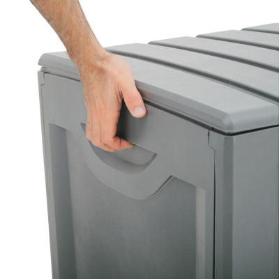 Arcón para Exterior 340 Litros de Resina 118x53x57cm Thinia Home Baúles y Arcones de Exterior 9