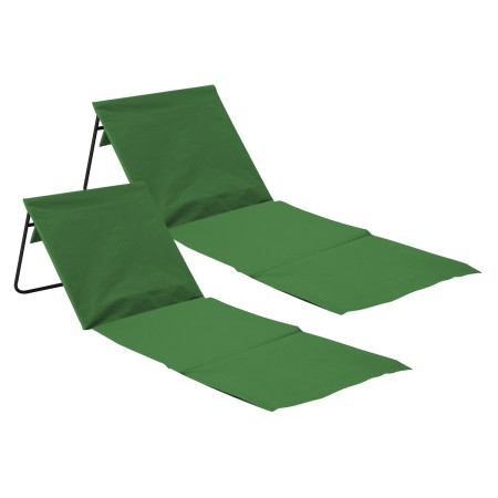 Pack 2 Esterillas Plegables de Playa Acolchadas con Respaldo 149.5x50.5x42cm Thinia Home Esterillas de Playa 1