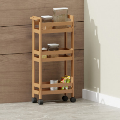 Carrito con Ruedas en MDF Canoply 70x40x15cm 7house Mesas de Comedor 4