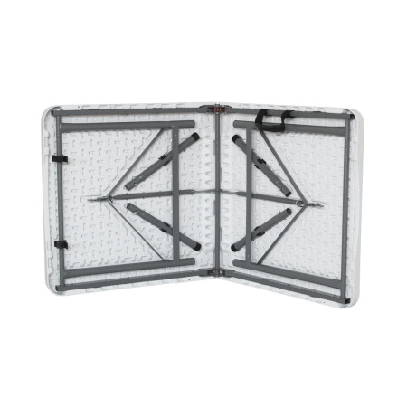Pack 2 Mesas Plegables para Camping Blanco 122x74cm Thinia Home Mesas de Jardín 5