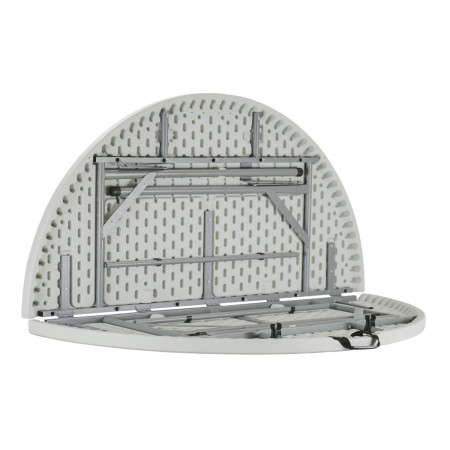 Pack 2 Mesas Plegables Redondas para Catering Efecto Granito 150x74cm Thinia Home Mesas de Jardín 5