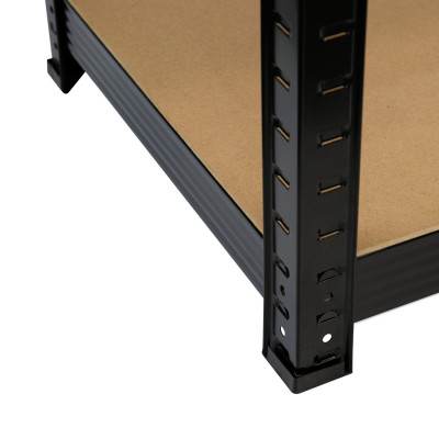 Scaffale modulare in metallo con 5 ripiani, portata 875 kg, nero, 90x40x180 cm, 7house Scaffali 4