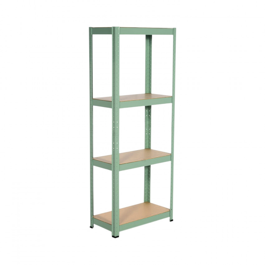 Estantería Modular Metálica con 4 Baldas 240kg Verde 60x30x148cm 7house Estanterías 1