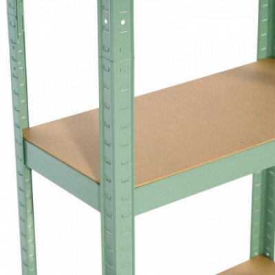Estantería Modular Metálica con 4 Baldas 240kg Verde 60x30x148cm 7house Estanterías 2