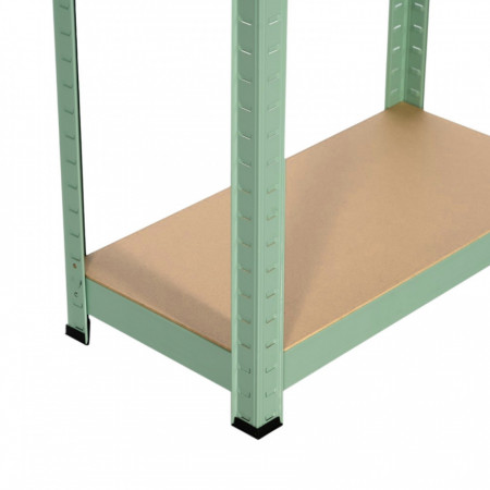 Estantería Modular Metálica con 4 Baldas 240kg Verde 60x30x148cm 7house Estanterías 3