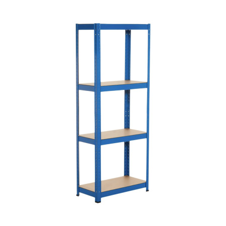 Estantería Modular Metálica con 4 Baldas 240kg Azul 60x30x148cm 7house Estanterías 1