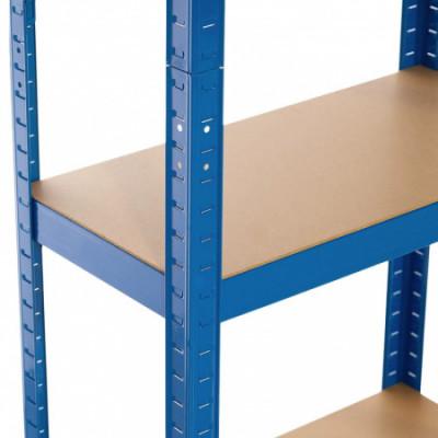 Estantería Modular Metálica con 4 Baldas 240kg Azul 60x30x148cm 7house Estanterías 2