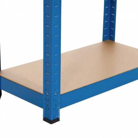 Estantería Modular Metálica con 4 Baldas 240kg Azul 60x30x148cm 7house Estanterías 3