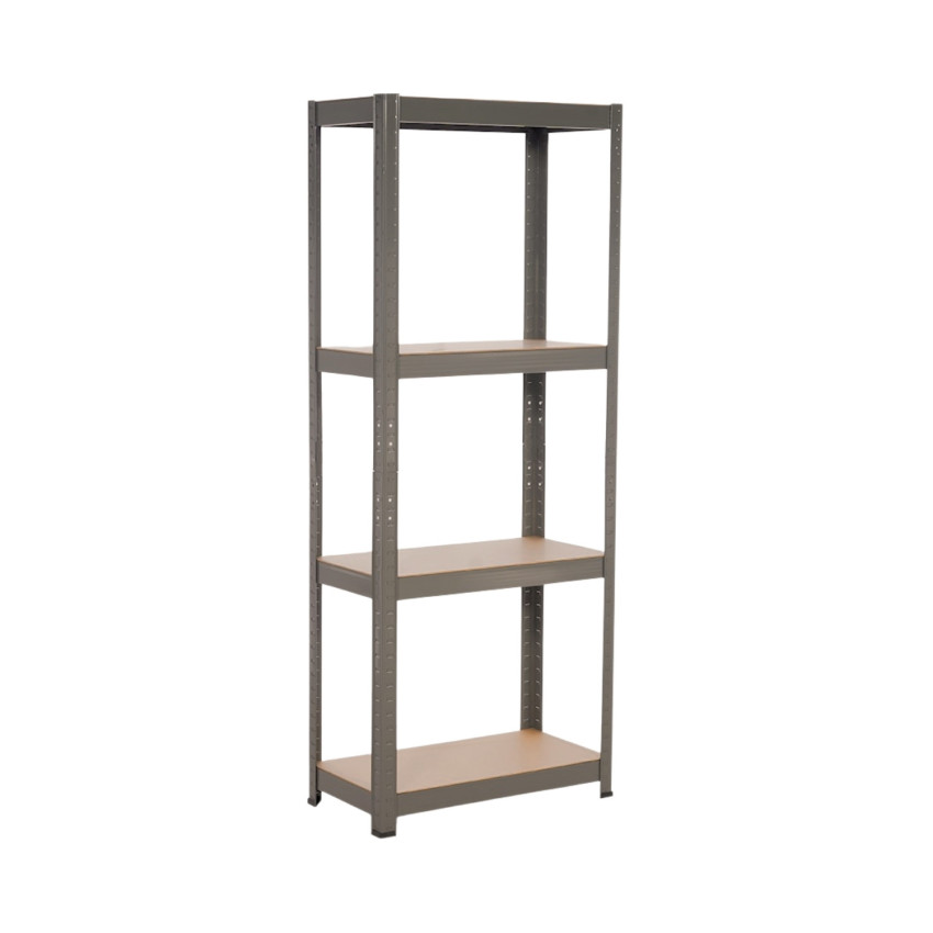 Estante modular metálica com 4 prateleiras, 240 kg, cinzenta, 60 x 30 x 148 cm 7house