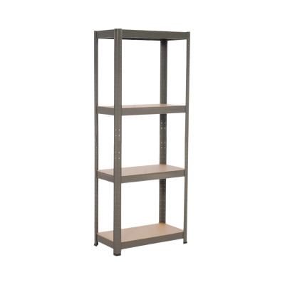 Estantería Modular Metálica con 4 Baldas 240kg Gris 60x30x148cm 7house Estanterías 1