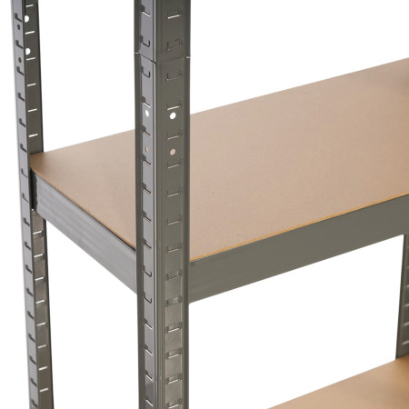 Estantería Modular Metálica con 4 Baldas 240kg Gris 60x30x148cm 7house Estanterías 2