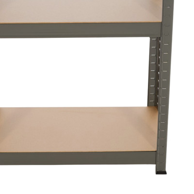 Estantería Modular Metálica con 4 Baldas 240kg Gris 60x30x148cm 7house Estanterías 3