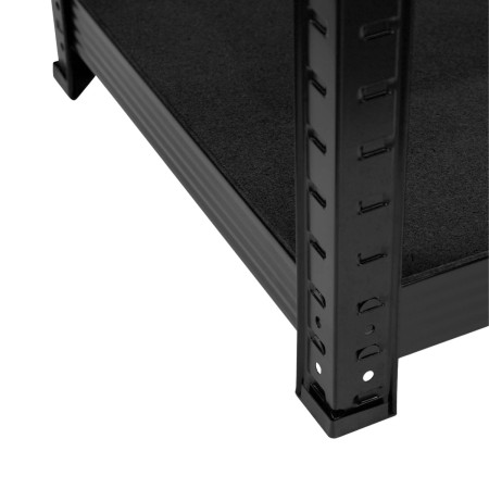 Étagère modulaire métallique à 5 tablettes, 875 kg, noire, 90 x 40 x 180 cm 7house