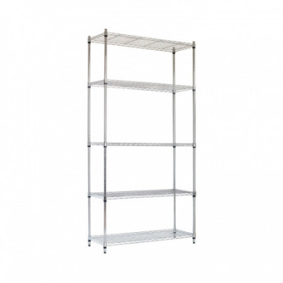 Estantería Metálica con 5 Baldas Ajustables 182.8x91.4x35.5cm 400Kg 7house Estanterías 1