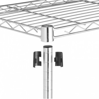 Pack 2 Estanterías Metálicas con 3 Baldas Ajustables 76.2x58.9x34cm 240Kg 7house Estanterías 4