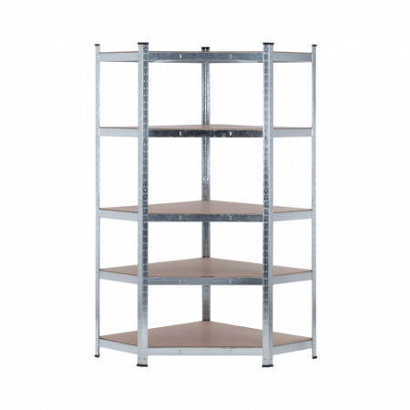 Estantería Esquinera Modular Metálica con 5 Baldas 875kg 80x40x180cm Thinia Home Estanterías 1 Estantería Esquinera Modular Metálica con 5 Baldas 875kg 80x40x180cm Thinia Home Estanterías 1