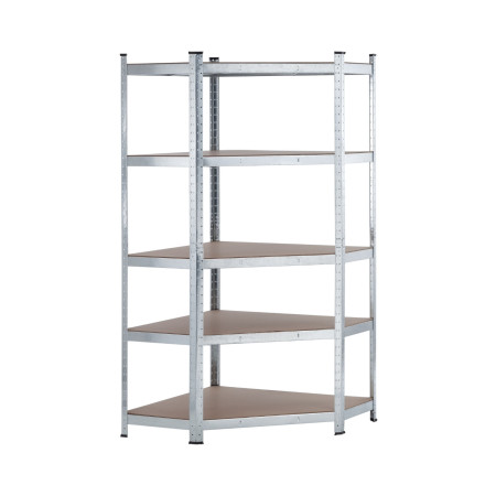 Estantería Esquinera Modular Metálica con 5 Baldas 875kg 80x40x180cm Thinia Home Estanterías 2