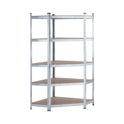 Estantería Esquinera Modular Metálica con 5 Baldas 875kg 80x40x180cm Thinia Home Estanterías 2