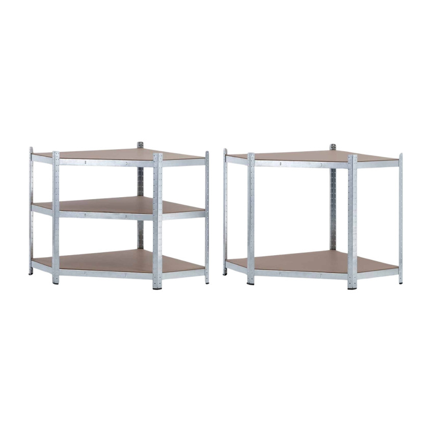 Estantería Esquinera De Bambú 3 Niveles - 103x31.9x31.9 Cm THINIA HOME | Para Aprovechar Esquinas En Baño, Salón O Dormitorio
