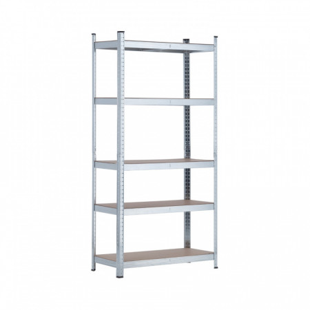 Pack 2 Estanterías Modulares y 1 Esquinera con 5 baldas 2625kg 136x40x180cm Thinia Home Estanterías 2