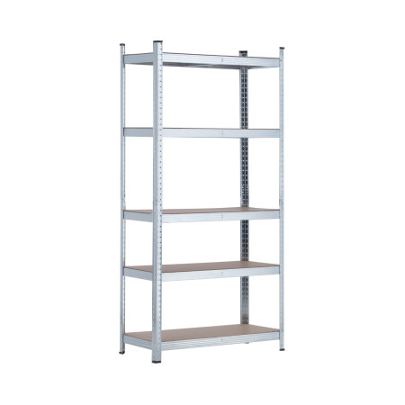Pack 2 Estanterías Modulares y 1 Esquinera con 5 baldas 2625kg 136x40x180cm Thinia Home Estanterías 2