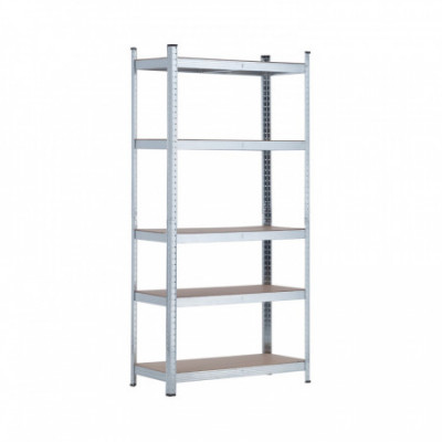 Pack 2 Estanterías Modulares y 1 Esquinera con 5 baldas 2625kg 136x40x180cm Thinia Home Estanterías 2