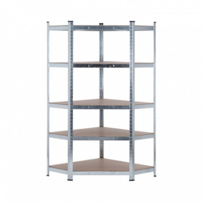 Pack 2 Estanterías Modulares y 1 Esquinera con 5 baldas 2625kg 136x40x180cm Thinia Home Estanterías 3