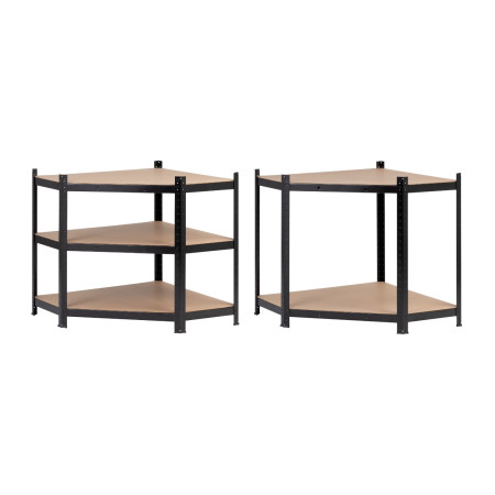 Estantería Esquinera Modular Metálica con 5 Baldas 875kg 80x40x180cm Thinia Home Estanterías 10