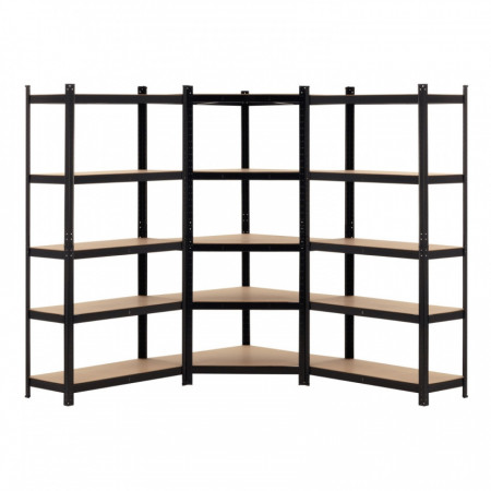 Pack 3 Estanterías Modulares Metálicas con 5 Baldas 2625kg 136x40x180cm Thinia Home Estanterías 8 Pack 3 Estanterías Modulares Metálicas con 5 Baldas 2625kg 136x40x180cm Thinia Home Estanterías 8