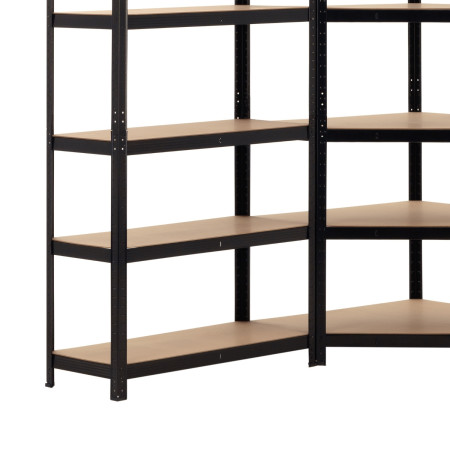 Pack 2 Estanterías Modulares y 1 Esquinera con 5 baldas 2625kg 136x40x180cm Thinia Home Estanterías 11