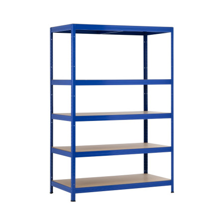 Rayonnage modulaire métallique à 5 tablettes, capacité de charge de 1 250 kg, dimensions : 120 x 60 x 180 cm Thinia Home