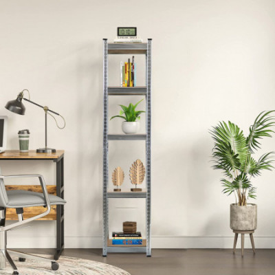 Estantería Modular con 5 Baldas Ajustables 180x40x40cm 175Kg O91 Estanterías 7