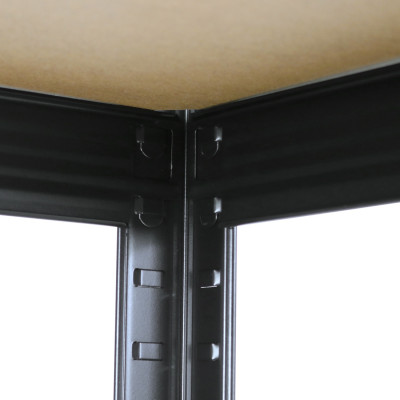 Conjunto de 3 estantes modulares com 5 prateleiras ajustáveis, 180 x 40 x 40 cm, 175 kg Thinia Home
