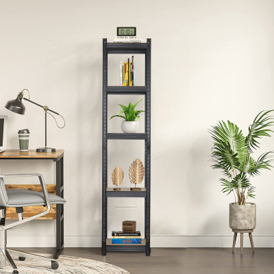 Conjunto de 3 estantes modulares com 5 prateleiras ajustáveis, 180 x 40 x 40 cm, 175 kg Thinia Home