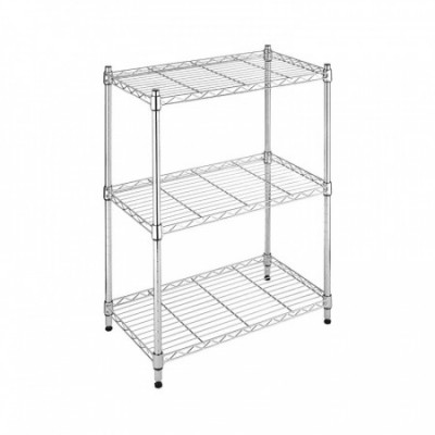 Estantería Metálica con 3 Baldas Ajustables 76.2x58.9x34cm 240Kg O91 Estanterías 1
