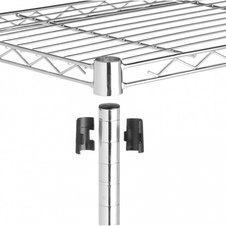 Estantería Metálica con 4 Baldas Ajustables 137x91.4x35.5cm 320Kg O91 Estanterías 4