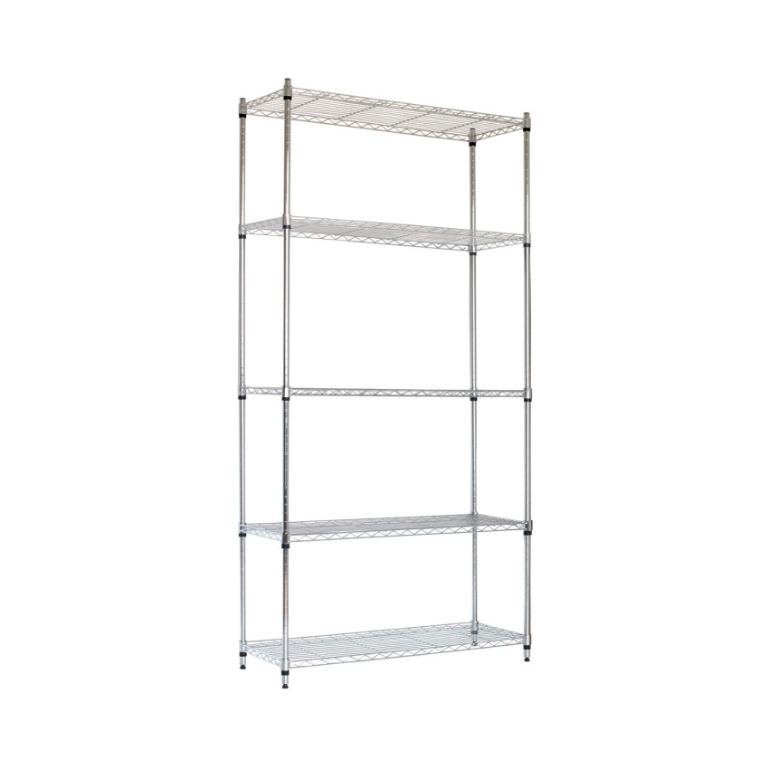 Estantería de Varilla de 5 Niveles 125kg 182.8x91.4x35.5cm Thinia Home Estanterías 1