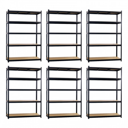 Pack 6 Estanterías Modulares Metálicas con 5 Baldas 1250kg 120x60x180cm Thinia Home Estanterías 8 Pack 6 Estanterías Modulares Metálicas con 5 Baldas 1250kg 120x60x180cm Thinia Home Estanterías 8