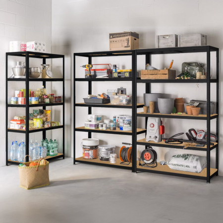 Pack 6 Estanterías Modulares Metálicas con 5 Baldas 1250kg 120x60x180cm Thinia Home Estanterías 13 Pack 6 Estanterías Modulares Metálicas con 5 Baldas 1250kg 120x60x180cm Thinia Home Estanterías 13