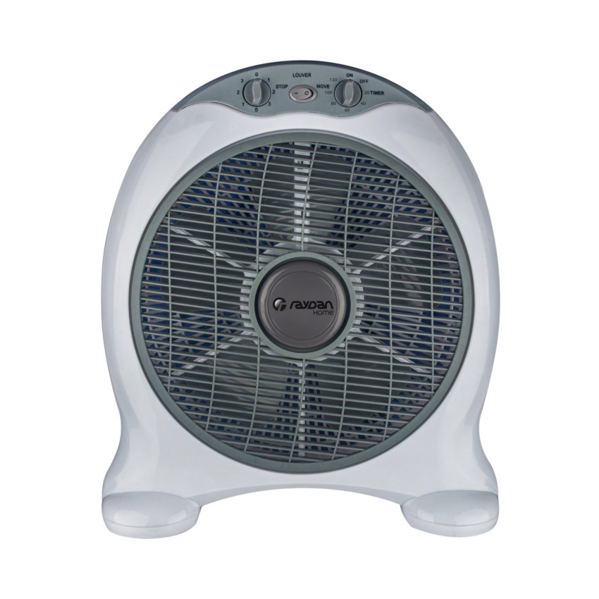 Ventilador de Suelo 12" 29cm 50W 3 Velocidades New Box Blanco/Gris Raydan Home Ventiladores de Sobremesa 1