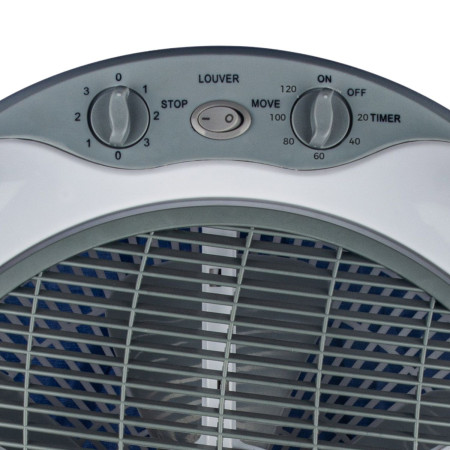 Ventilador de Suelo 12" 29cm 50W 3 Velocidades New Box Blanco/Gris Raydan Home Ventiladores de Sobremesa 4